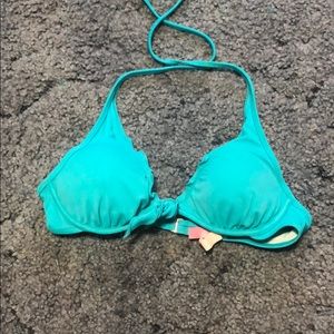 Blue VS baithing suit top. Size 32B